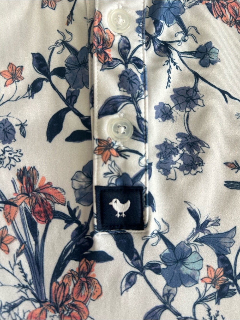 Bad Birdie Core Performance Polo Floral - Picture 6 of 13